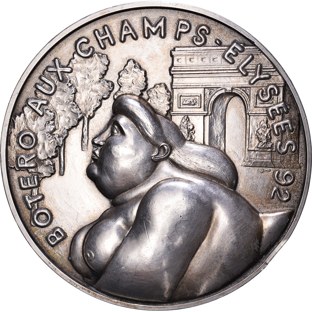 Francia, medalla, Exposition de BOTERO aux Champs Elysées, Arts & Culture