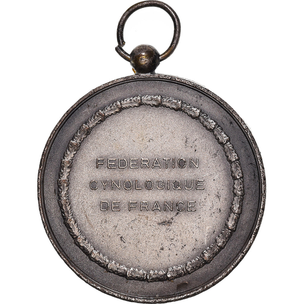 Frankreich, Medaille, Fédération Cynologique de France, Chiens, SS, Silvered