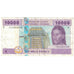 Banknote, Central African States, 10,000 Francs, 2002, KM:110T, EF(40-45)