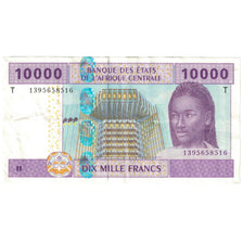 Banknote, Central African States, 10,000 Francs, 2002, KM:110T, EF(40-45)