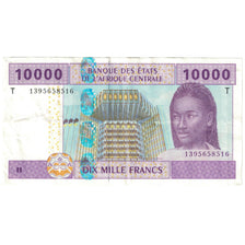 Banknot, Państwa Afryki Środkowej, 10,000 Francs, 2002, KM:110T, EF(40-45)