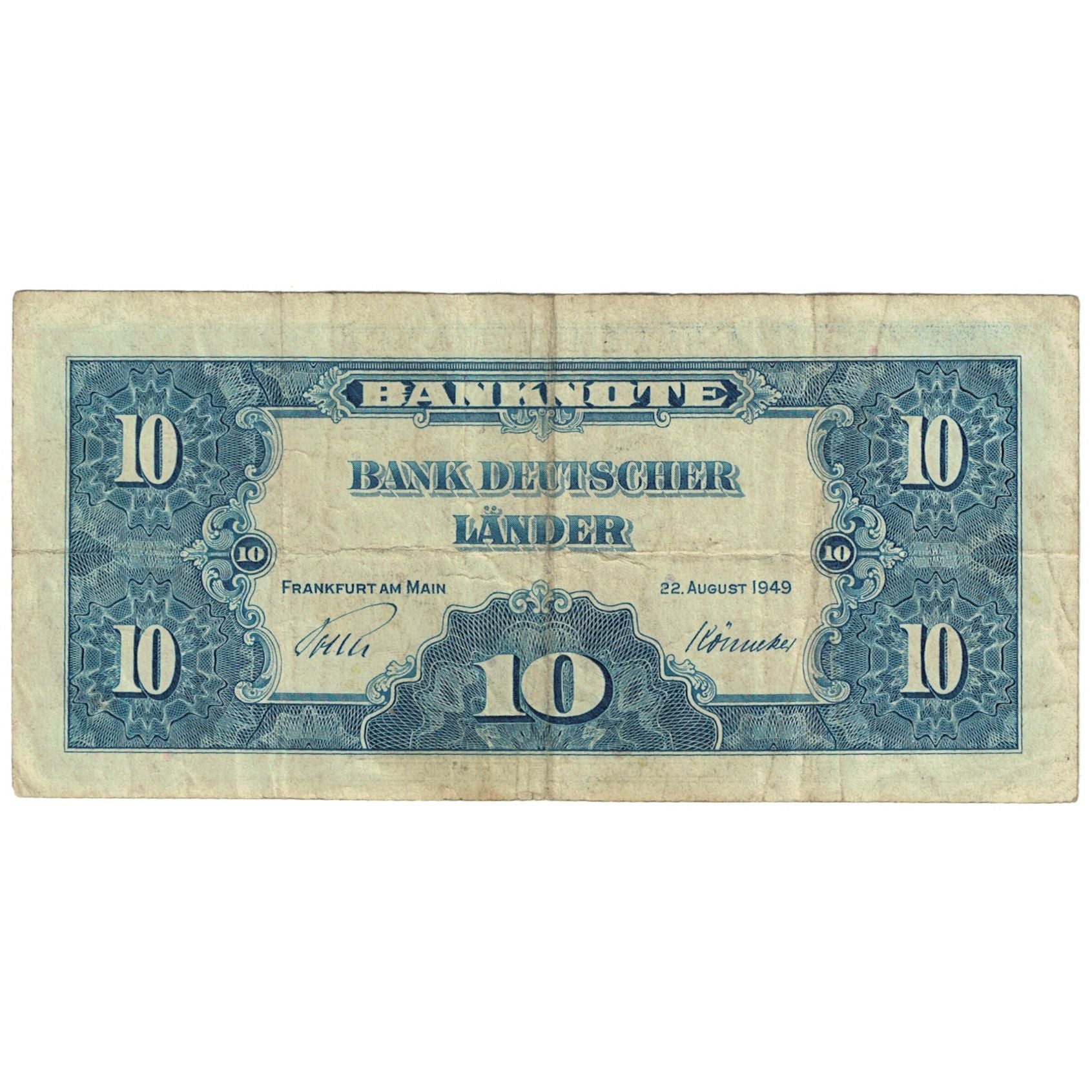 Banknote, GERMANY - FEDERAL REPUBLIC, 10 Deutsche Mark, 1949, 1949-08-22