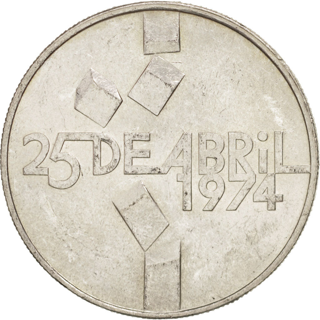 Portugal, 100 Escudos, 1976, Lisbon, AU(50-53), Silver, KM:603