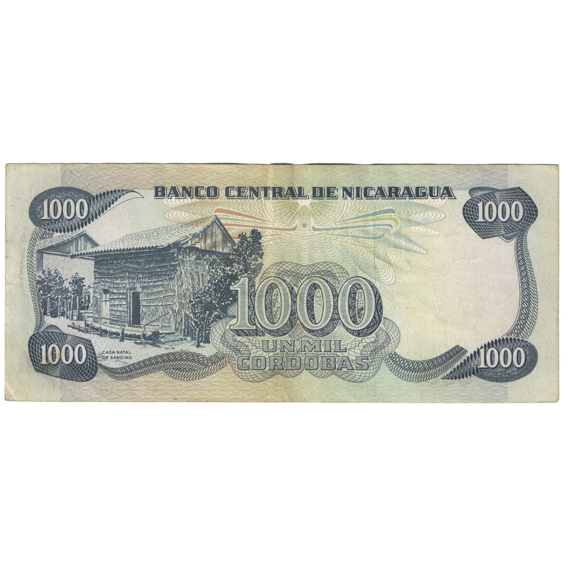 Banknote, Nicaragua, 1000 Cordobas, 1987, KM:145a, VF(20-25)