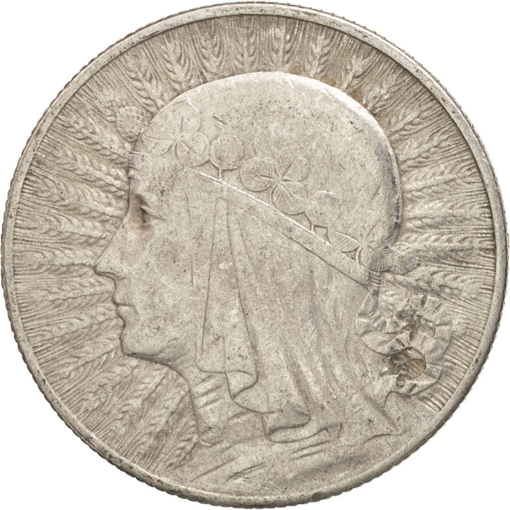 Poland, 5 Zlotych, 1932, Warsaw, EF(40-45), Silver, KM:21
