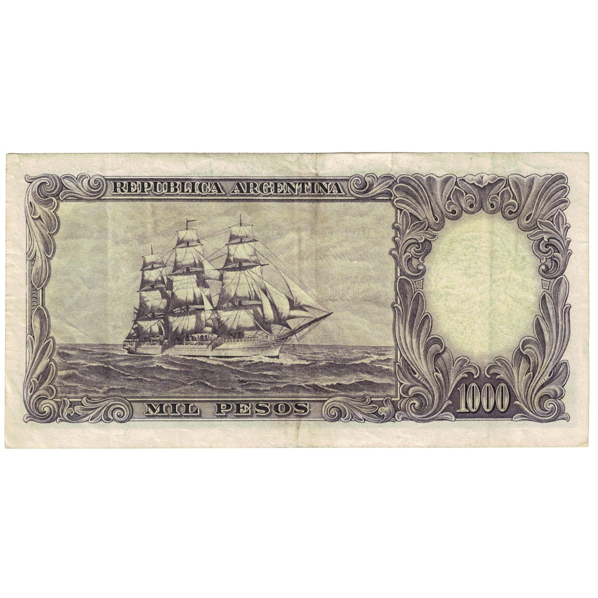 Billete, 1000 Pesos, ND (1959-1960), Argentina, KM:274, BC