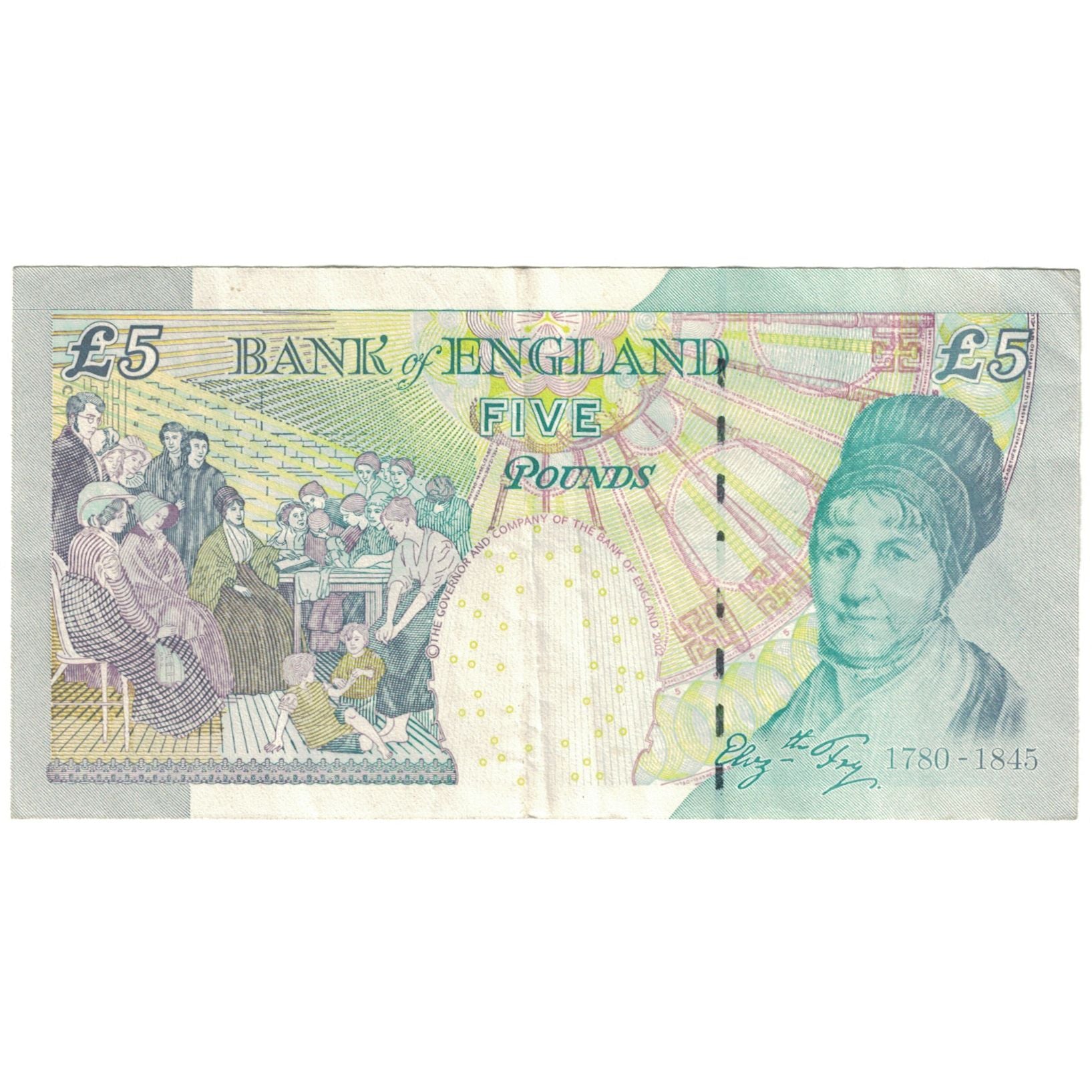 Banconote, Gran Bretagna, 5 Pounds, 2004, KM:391c, BB