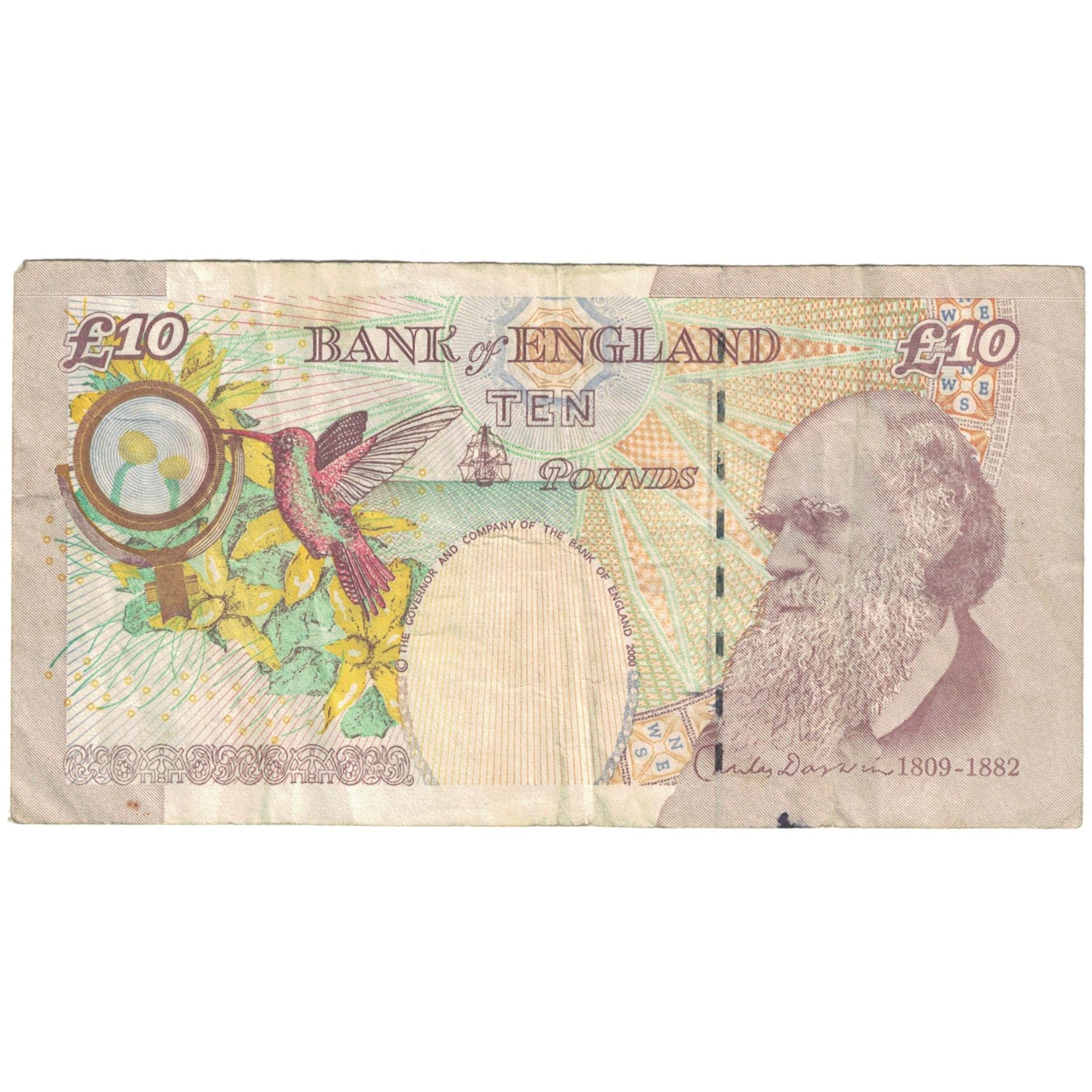 Banconote, Gran Bretagna, 10 Pounds, 2004, KM:389c, MB