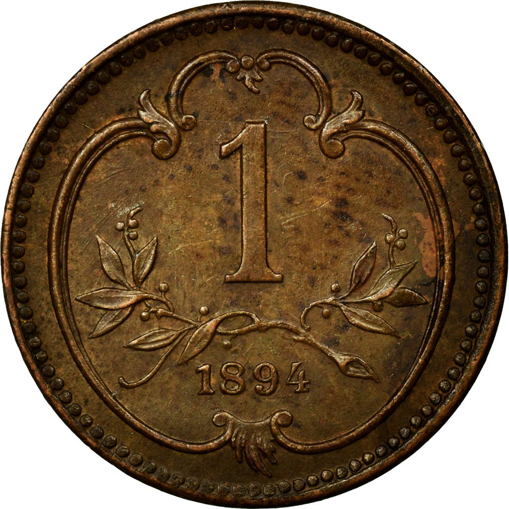 Monnaie, Autriche, Franz Joseph I, Heller, 1894, TTB, Bronze, KM:2800