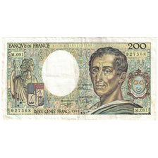 France, 200 Francs, Montesquieu, 1991, VG(8-10), Fayette:70.11, KM:155d