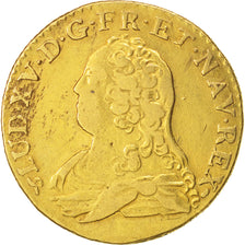 Frankreich, Louis XV, Louis d'or aux lunettes, 1726, Rouen, S+, KM 489.3