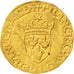 Munten, Frankrijk, 1/2 Ecu, Rouen, ZF, Goud, Duplessy:776