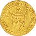 Moneta, Francia, 1/2 Ecu, Rouen, BB, Oro, Duplessy:776