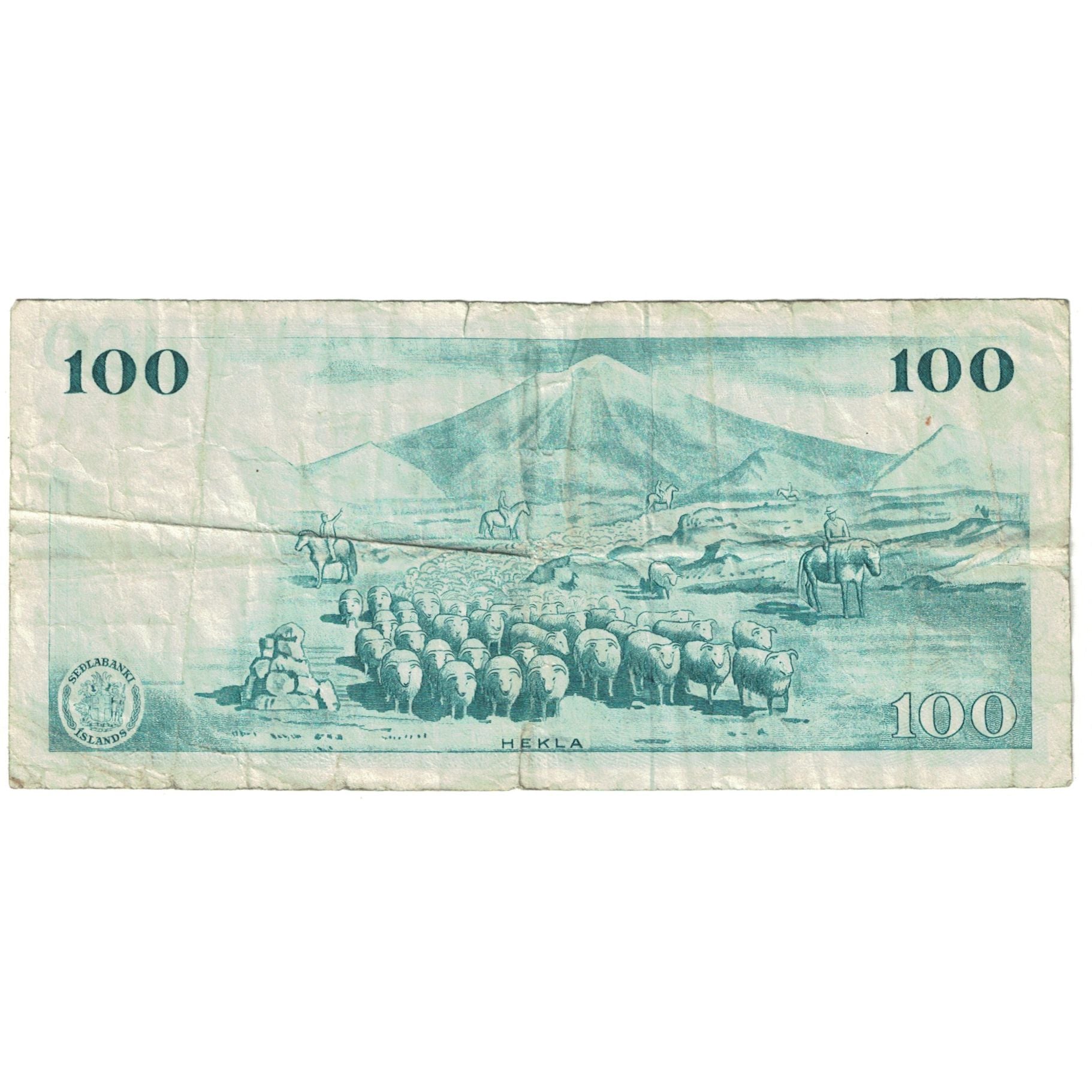 Banknote, Iceland, 100 Kronur, 1961, 1961-03-29, KM:44a, VF(20-25)