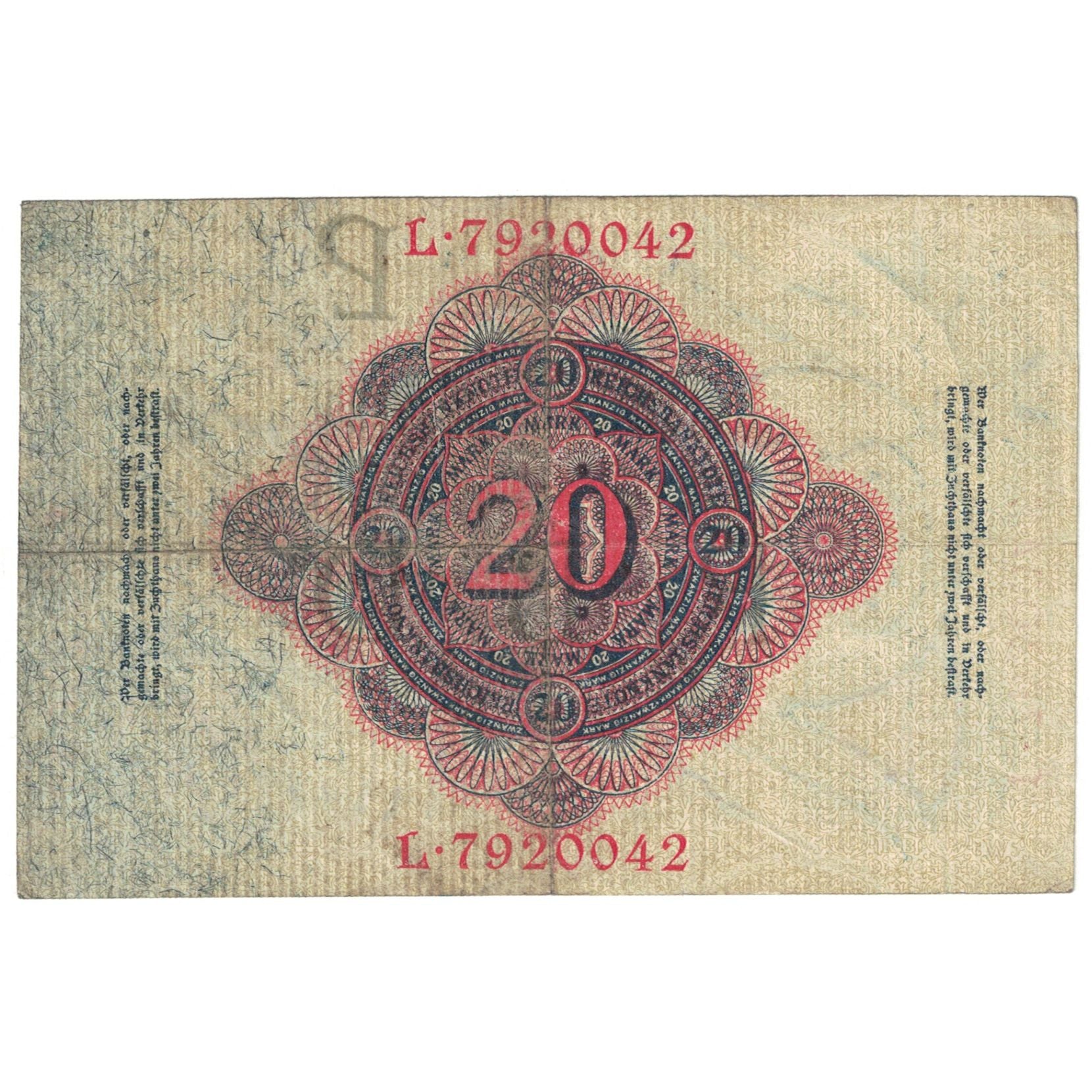 Banknote, Germany, 20 Mark, 1914, 1914-02-19, KM:46b, EF(40-45)
