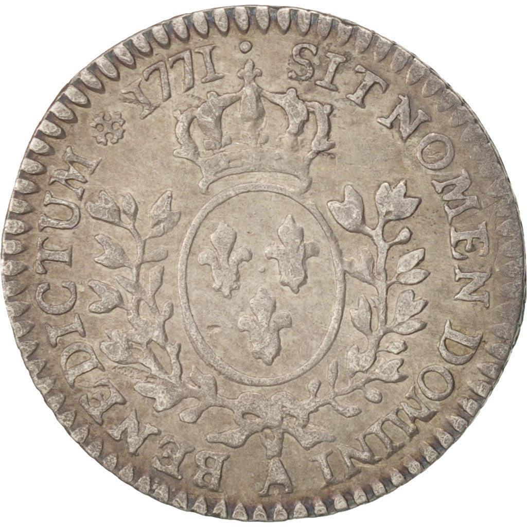Francia, Louis XV, 1/20 Écu à la vieille tête (6 sols), 1771, Paris, KM 552.1