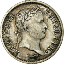 Moneda, Francia, Napoléon I, 1/4 Franc, 1807, Paris, MBC, Plata, KM:678.1