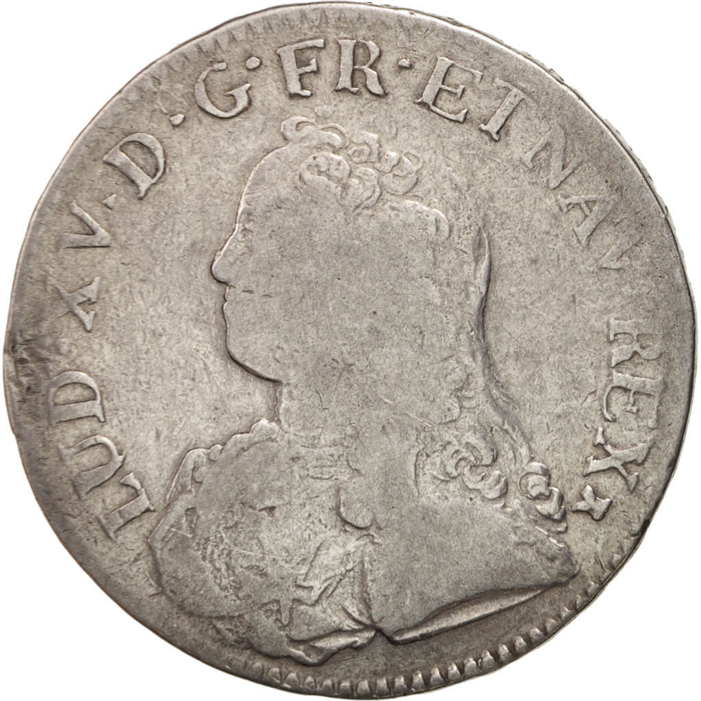 Monnaie, France, Louis XV, Écu aux branches d'olivier, Ecu, 1726, Toulouse, TB