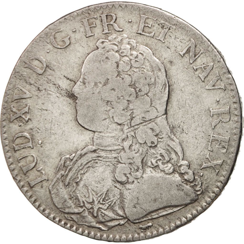 Coin, France, Louis XV, Écu aux branches d'olivier, Ecu, 1729, Paris