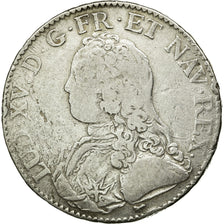 Moneta, Francia, Louis XV, Écu aux branches d'olivier, Ecu, 1729, Paris, MB