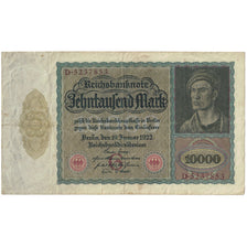 Geldschein, Deutschland, 10,000 Mark, 1922, 1922-01-19, KM:70, S