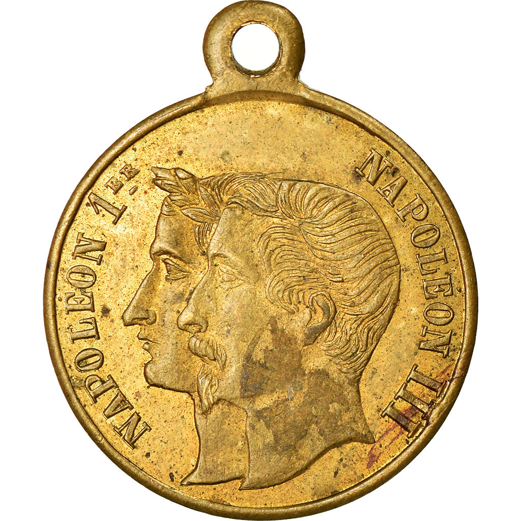 Frankrijk, Medaille, Napoléon III, Fête du 15 Aout, 1853, ZF+, Koper