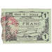 França, Fourmies, 1 Franc, 1916, AU(55-58)