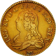 Moneta, Francia, Louis XV, Louis d'or aux lunettes, Louis d'Or, 1726, Paris, BB