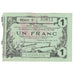 França, Fourmies, 1 Franc, 1916, AU(50-53)