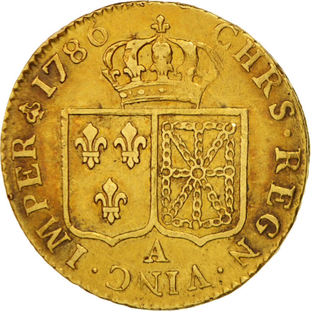 Monnaie, France, Louis XVI, Louis d'or à la tête nue, Louis d'Or, 1786, Paris