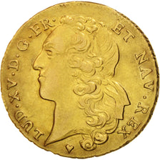 Münze, Frankreich, Louis XV, Double louis d'or au bandeau, 2 Louis D'or, 1745