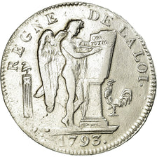 Moneta, Francia, Écu de 6 livres françoise, 6 Livres, 1793, Paris, MB+