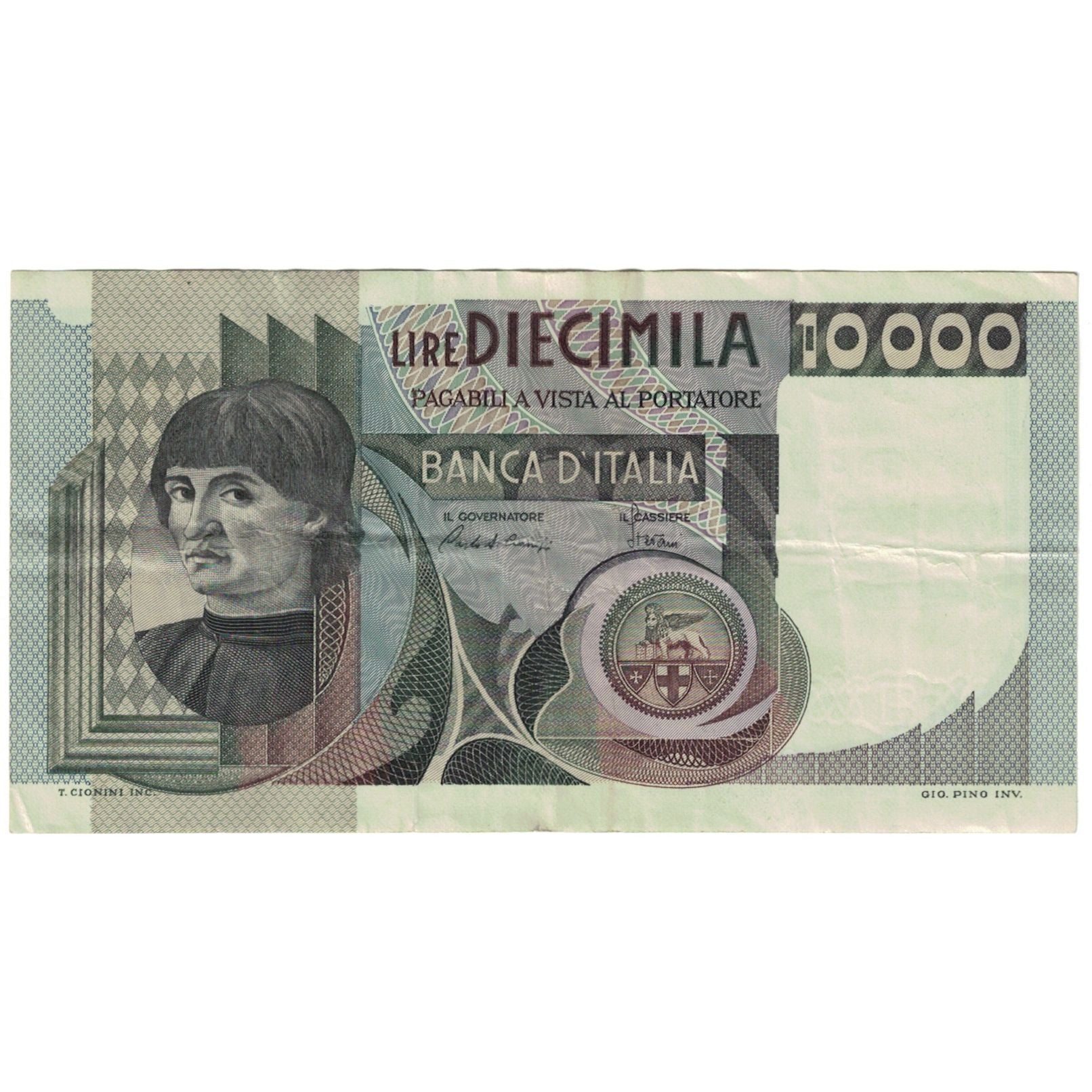 Banknote, Italy, 10,000 Lire, 1982, 1982-11-03, KM:106b, EF(40-45)