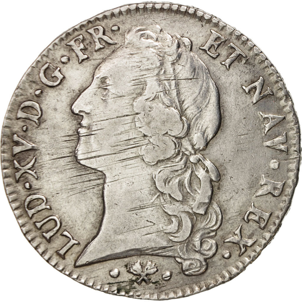 France, Louis XV, Écu au bandeau, 1766, Bayonne, VF(30-35), KM 512.12