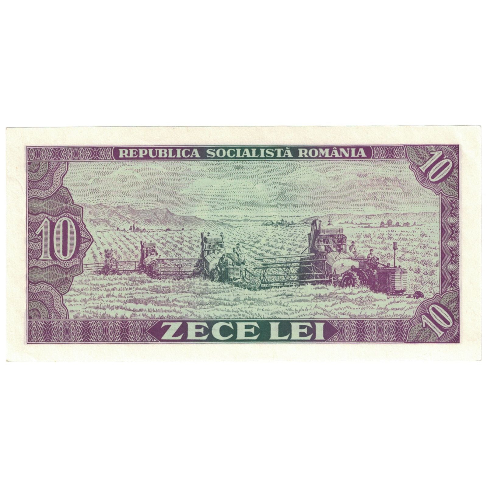 Banknote, Romania, 10 Lei, 1966, KM:94a, UNC(65-70)