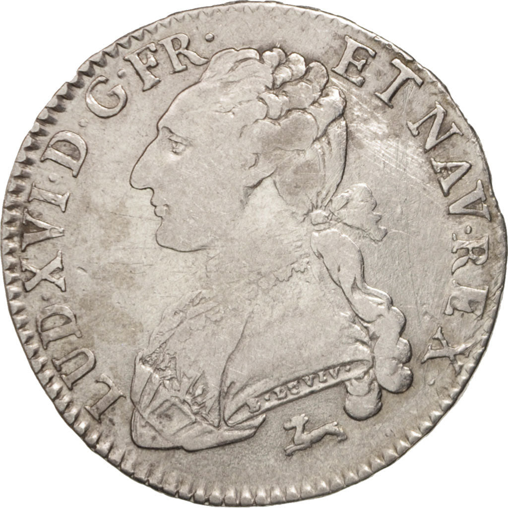 France, Louis XVI, 1/2 Écu, 44 Sols, 1784, Orléans, VF(30-35), KM 562.11