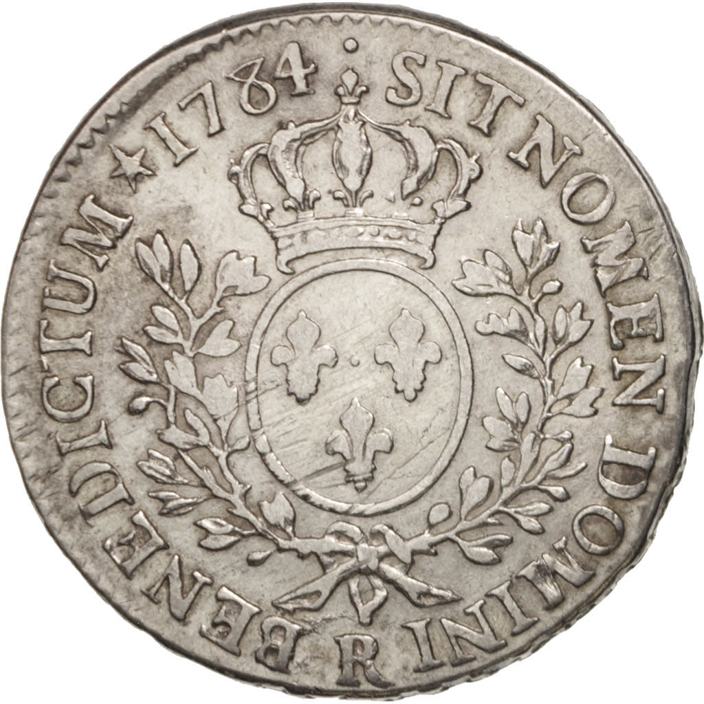 France, Louis XVI, 1/2 Écu, 44 Sols, 1784, Orléans, VF(30-35), KM 562.11
