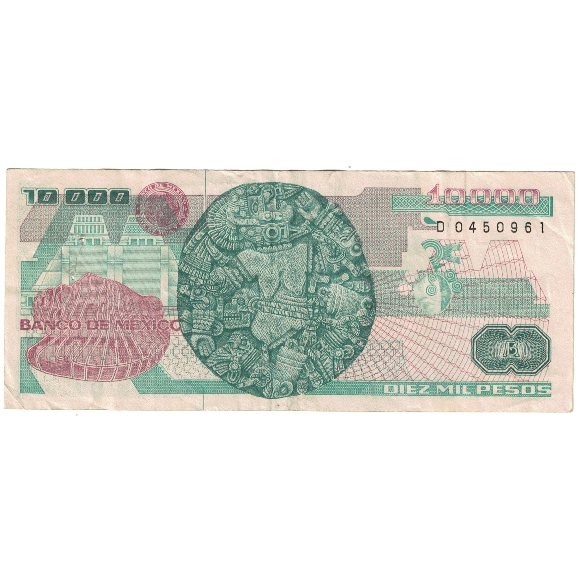 Banknote, Mexico, 10,000 Pesos, 1991, 1991-5-16, KM:90d, EF(40-45)