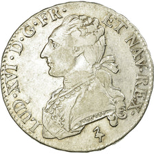 Monnaie, France, Louis XVI, 1/2 Écu, 1/2 ECU, 44 Sols, 1784, Paris, TB+