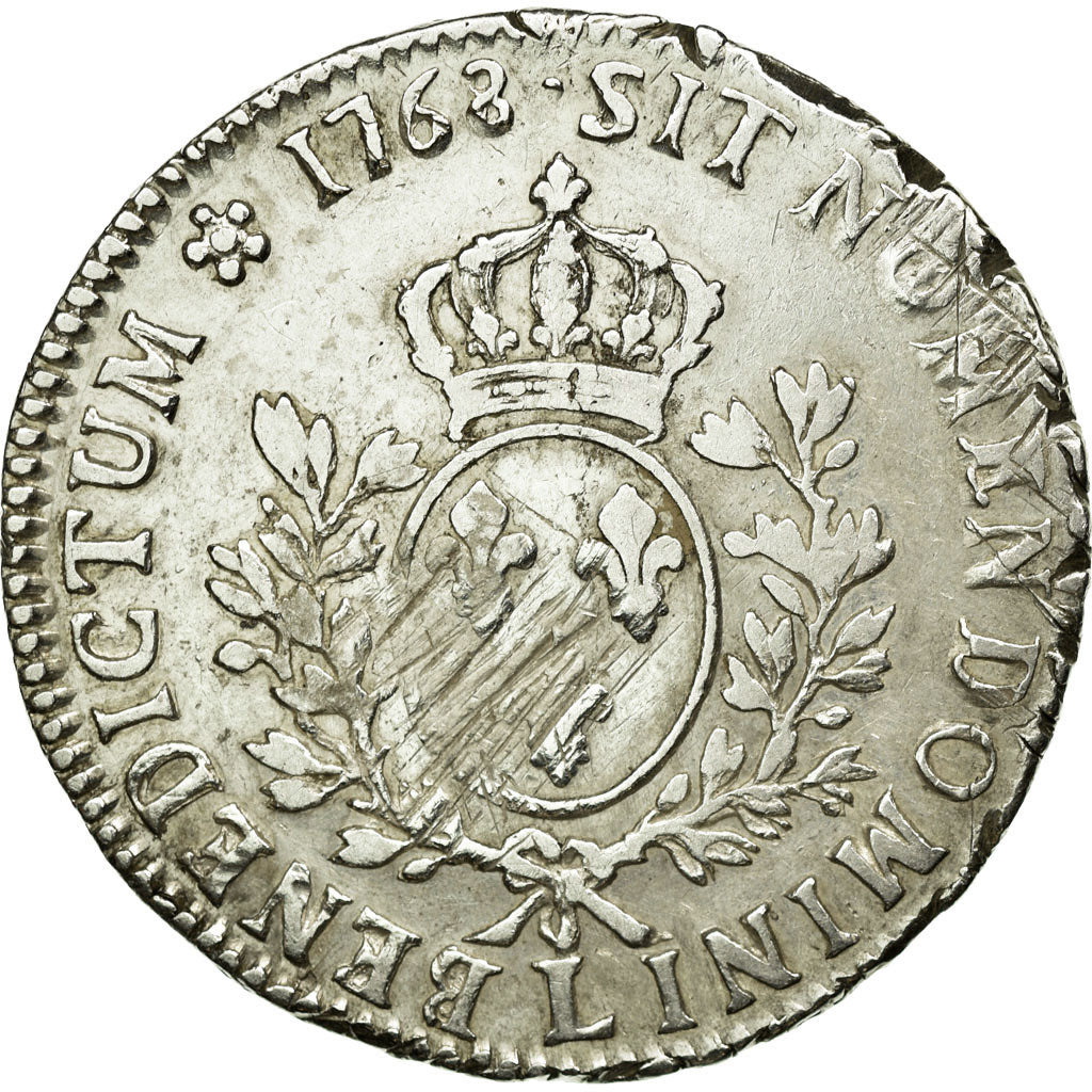 Coin, France, Louis XV, Écu au bandeau, Ecu, 1768, Bayonne, VF(20-25), Silver