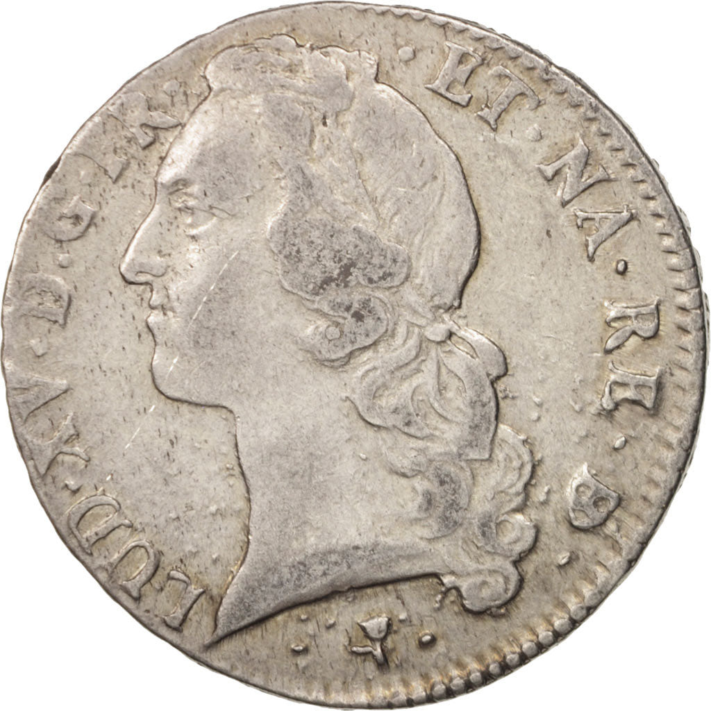 France, Louis XV, Écu de Béarn au bandeau, 1766, Pau, VF(20-25), Silver, KM 518