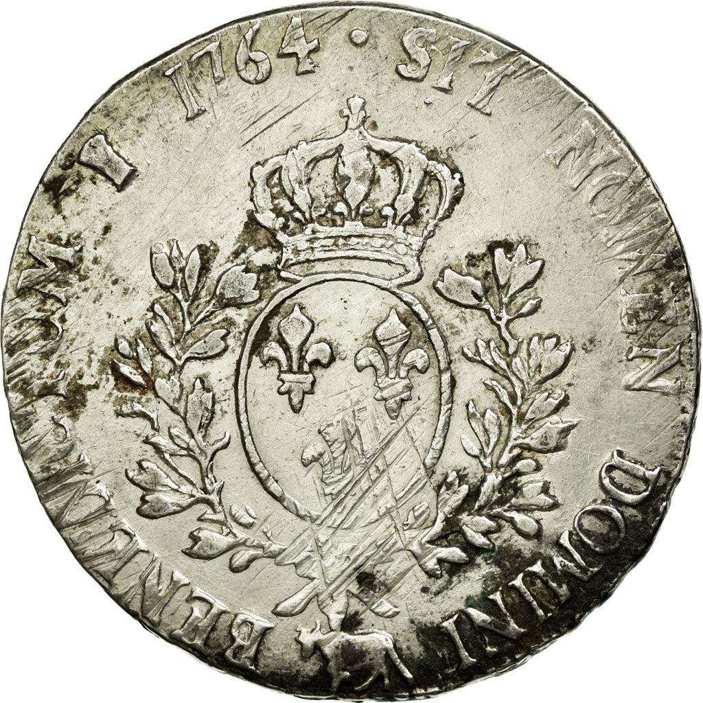 Moneta, Francia, Louis XV, Écu de Béarn au bandeau, Ecu, 1764, Pau, MB