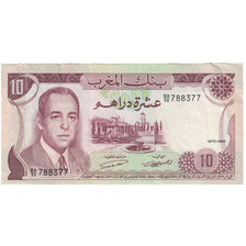 Banknot, Maroko, 10 Dirhams, 1970, KM:57a, EF(40-45)