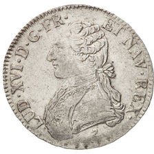 Louis XVI, Écu aux branches d'olivier, Paris, EF(40-45), Silver, Gadoury 356
