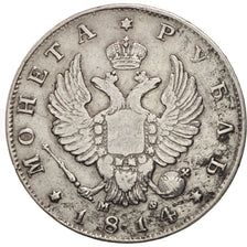 Russia, Alexander I, Rouble, 1814, Saint-Petersburg, MB, Argento, KM:130