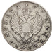 Rusia, Alexander I, Rouble, 1814, Saint-Petersburg, BC+, Plata, KM:130