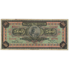 Banknote, Greece, 500 Drachmai, 1932, KM:102a, VG(8-10)