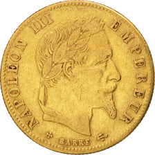 France, Napoleon III, 5 Francs, 1863, Strasbourg, EF(40-45), KM 803.2