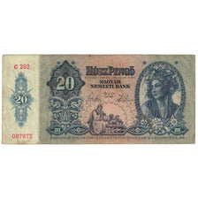 Banknote, Hungary, 20 Pengö, Undated (1941), KM:109, VF(20-25)