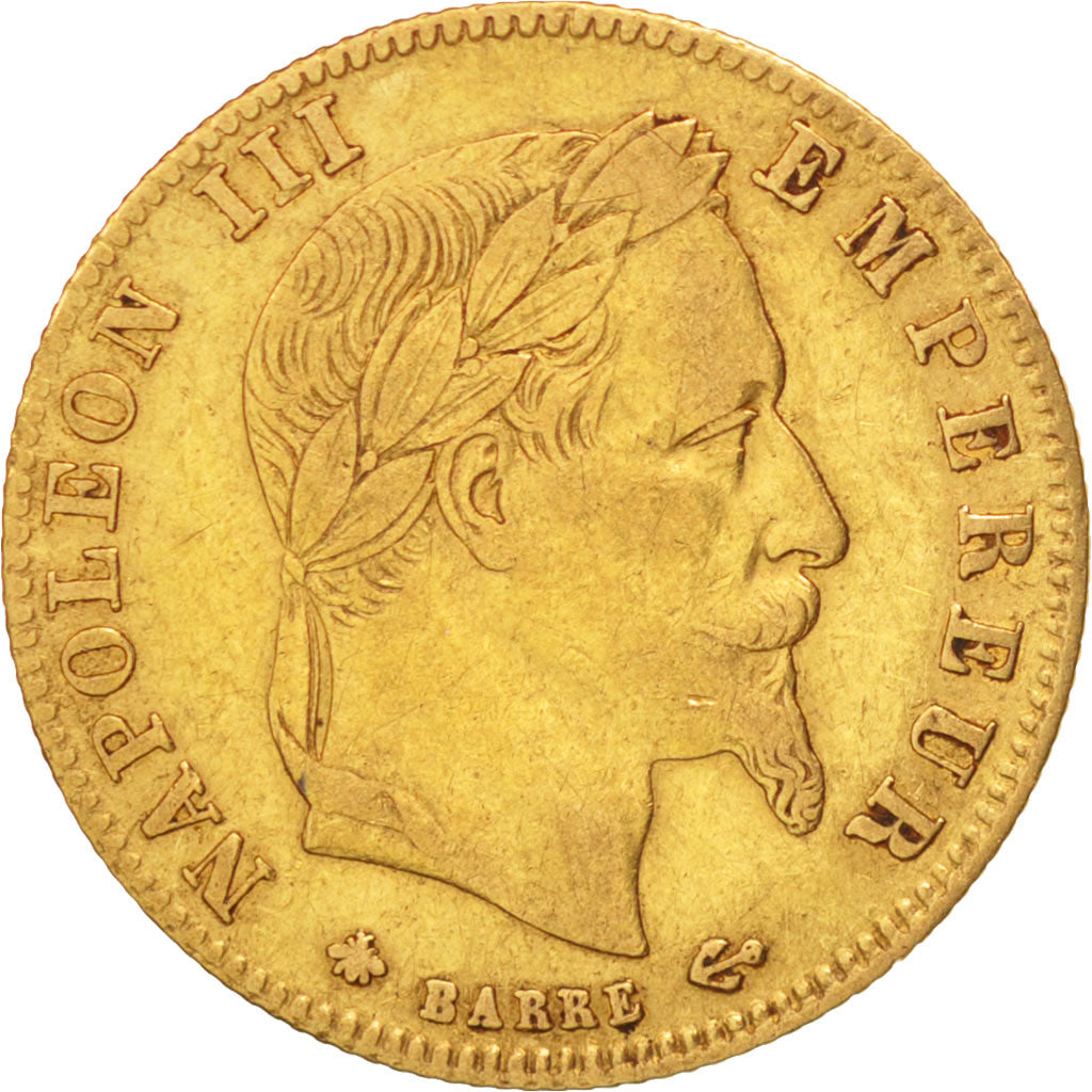 France, Napoleon III, 5 Francs, 1868, Paris, EF(40-45), Gold, KM 803.1